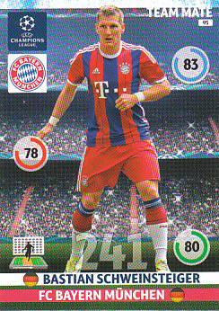 Bastian Schweinsteiger Bayern Munchen 2014/15 Panini Champions League #95
